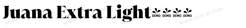 Juana Extra Light字体转换